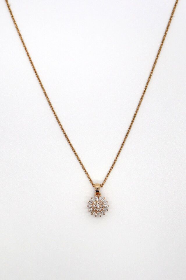 0.15 ct Daisy Pırlanta Baget Kolye