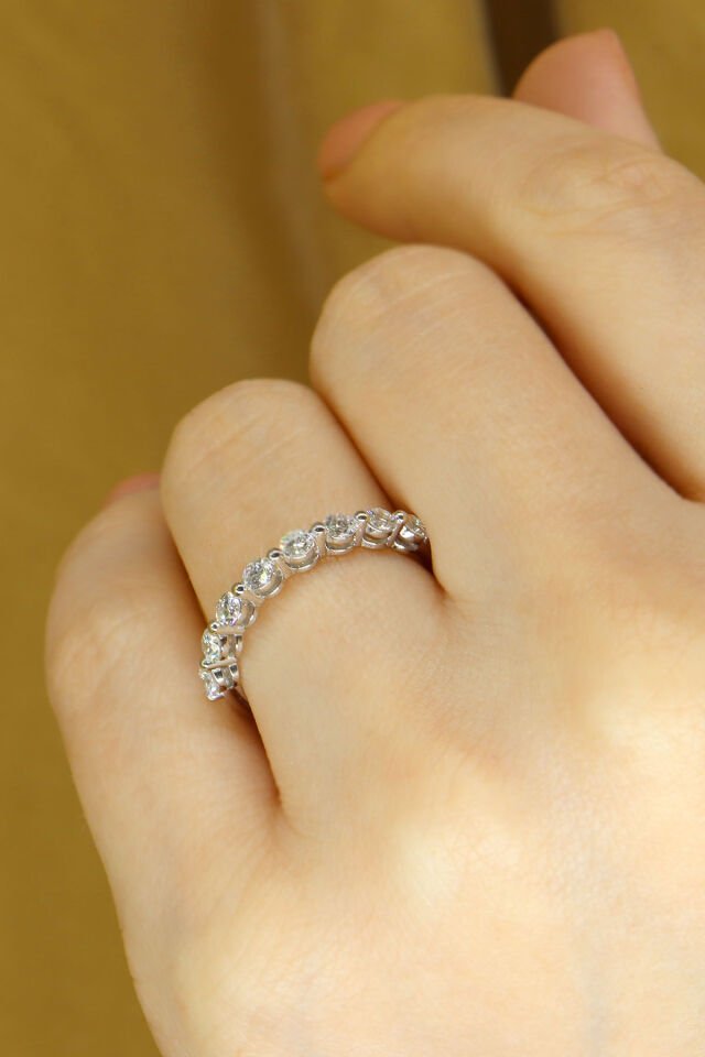 0.65 ct Yarımtur Pırlanta Yüzük