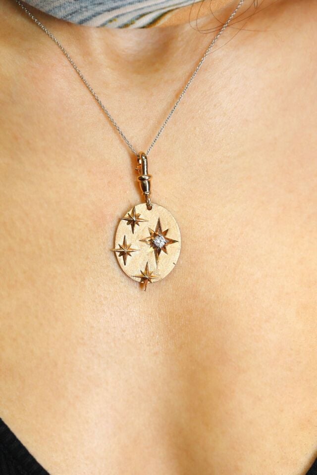 Kutup Yıldızı Pırlanta Kolye