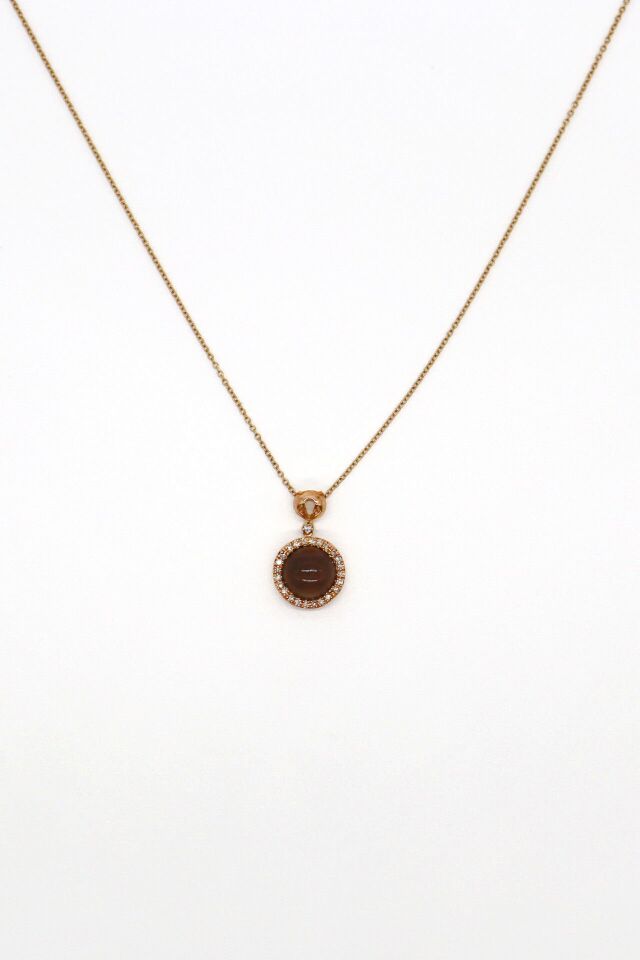 Oniks Pırlanta Kolye