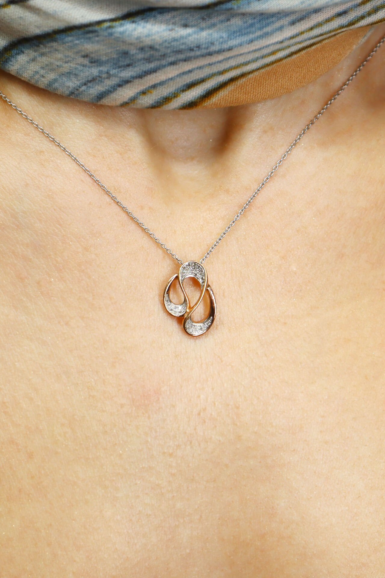 Twiner Pırlanta Kolye