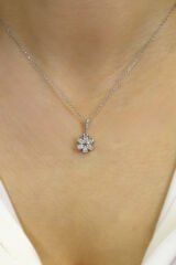 Papatya Pırlanta Kolye