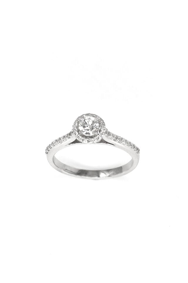 0.50 Ct Kenar Taşlı Pırlanta Yüzük