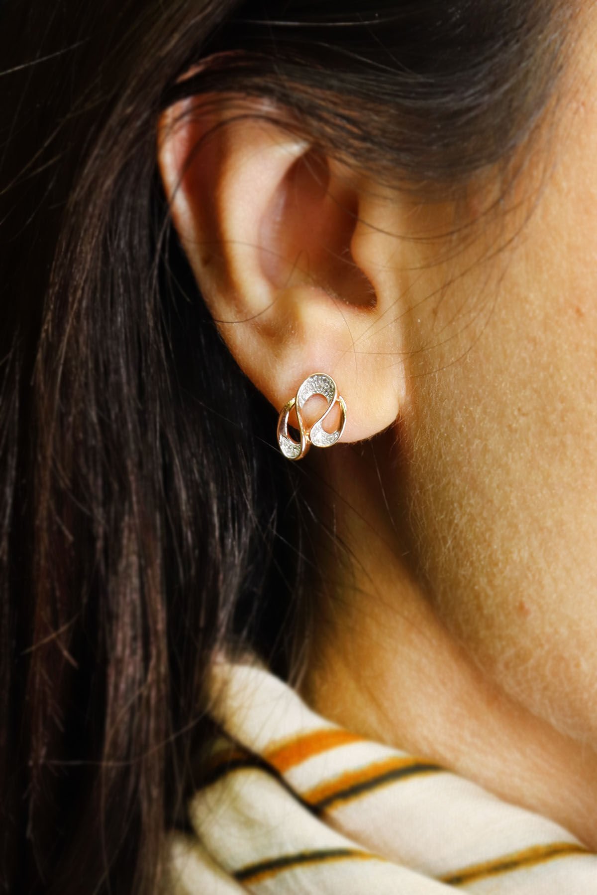 Twıner Pırlanta Küpe