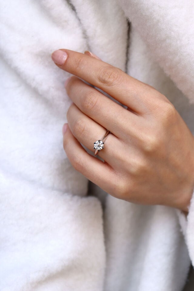0.90 Ct Tektaş Pırlanta Yüzük