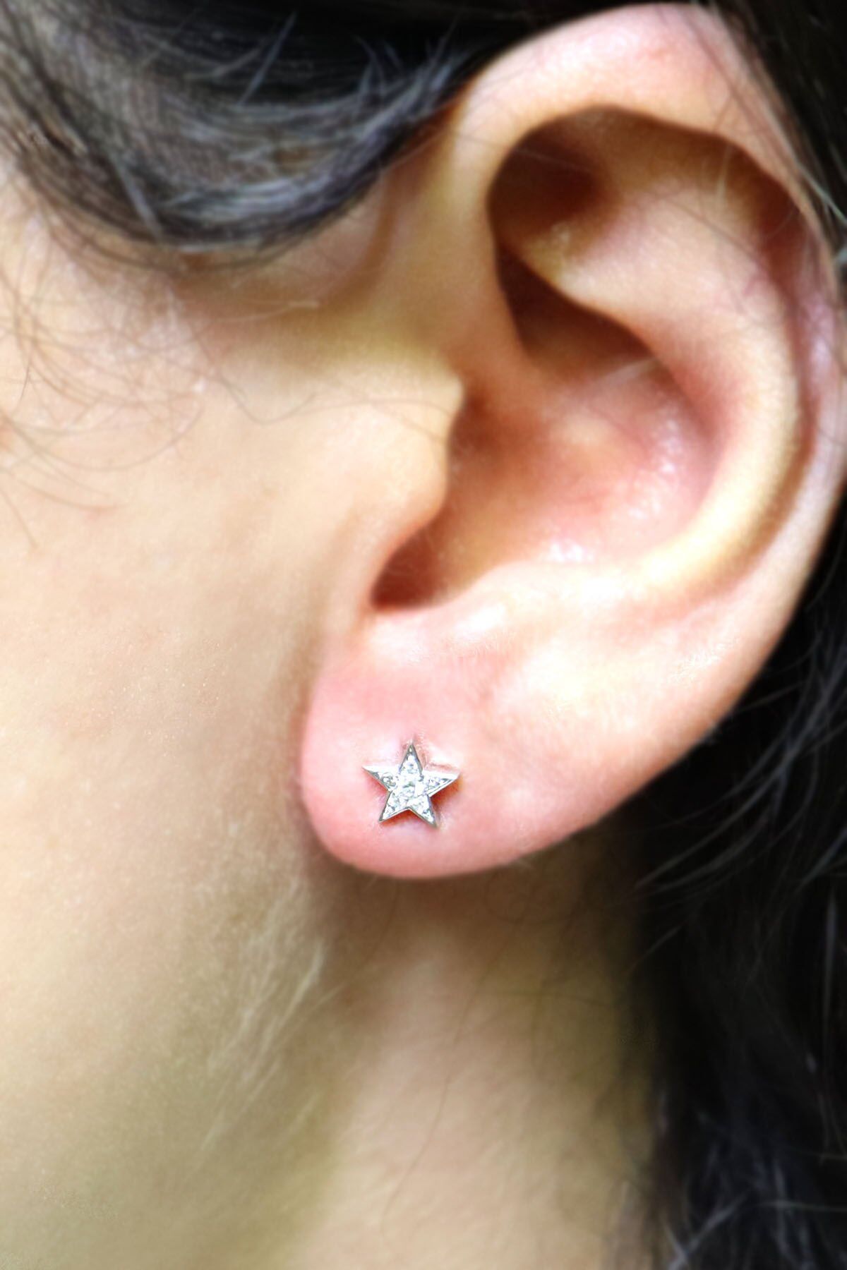 Yıldız Pırlanta Küpe