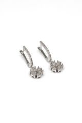 Papatya Pırlanta Küpe