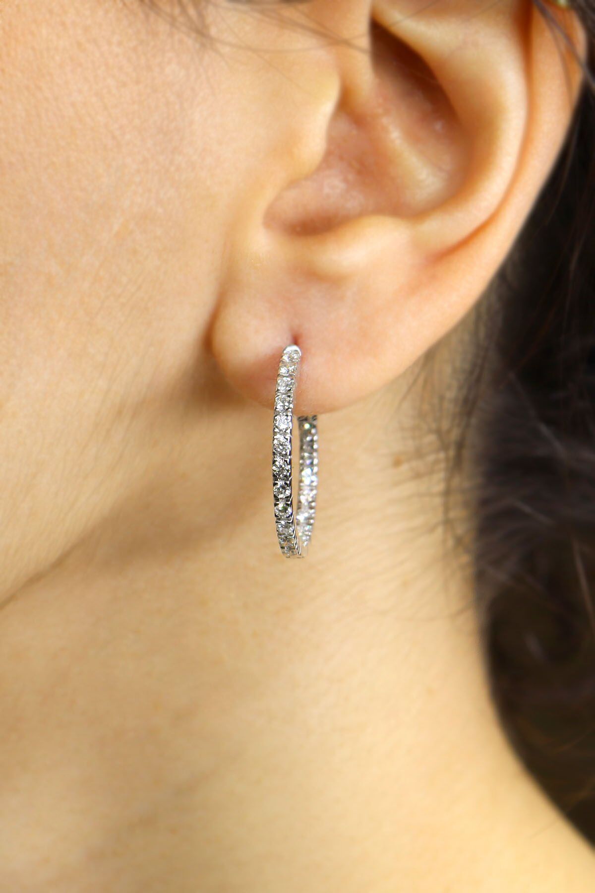 0.30 ct Tamtur Pırlanta Küpe