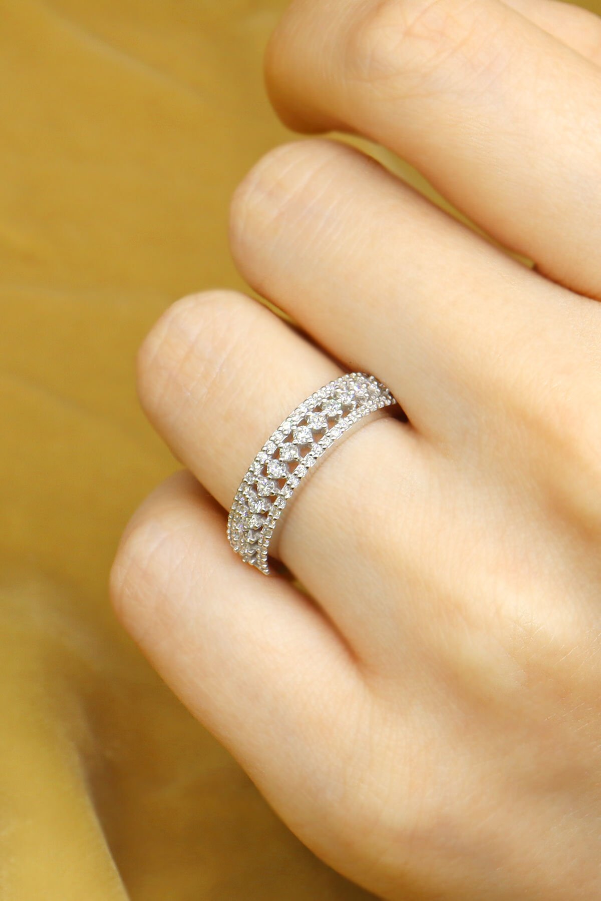 0.50 ct Yarımtur Pırlanta Yüzük