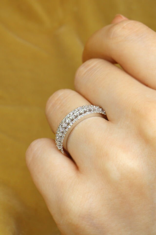 0.50 ct Yarımtur Pırlanta Yüzük