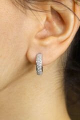 0.40 CT Bombe Pırlanta Küpe