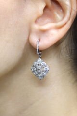 1.40 ct Baget Pırlanta Küpe