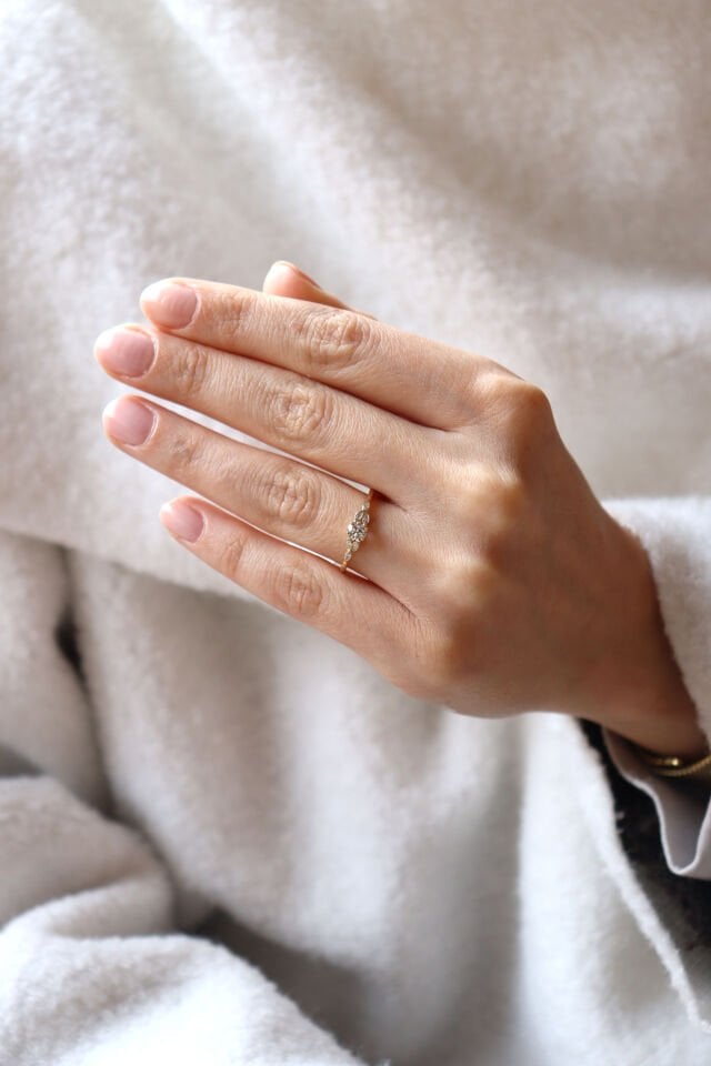 0.35 Ct Vintage Markiz Pırlanta Yüzük