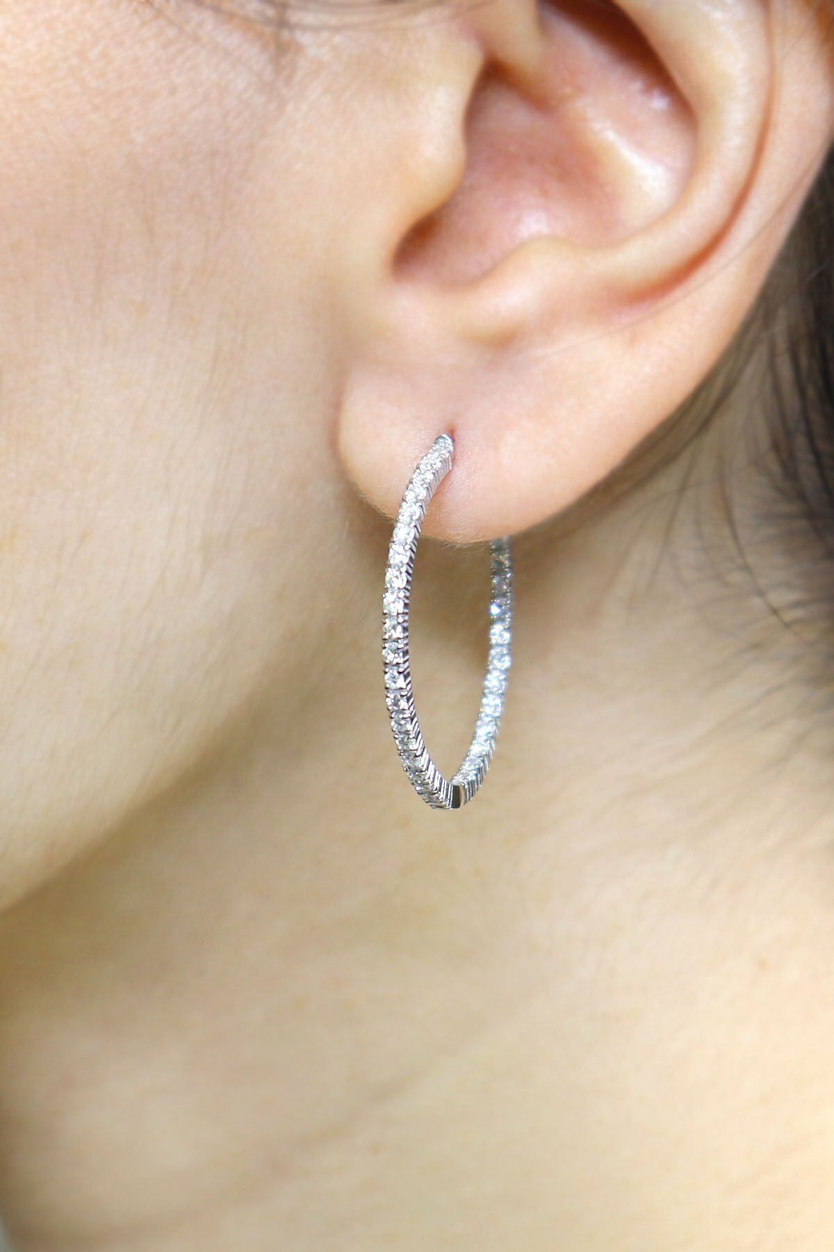 0.90 ct Tamtur Pırlanta Küpe