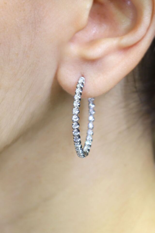 0.90 ct Tamtur Pırlanta Küpe