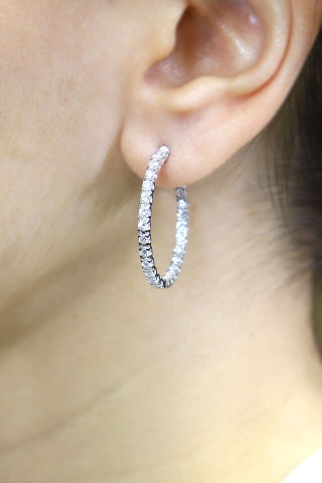 1.20 ct Tamtur Pırlanta Küpe