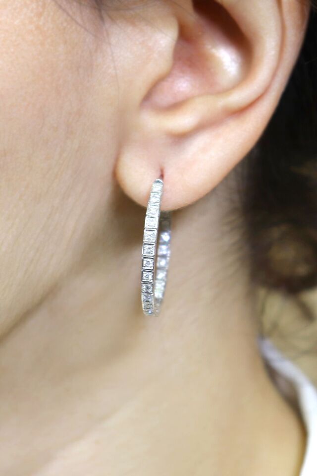 0.70 ct Tamtur Pırlanta Küpe