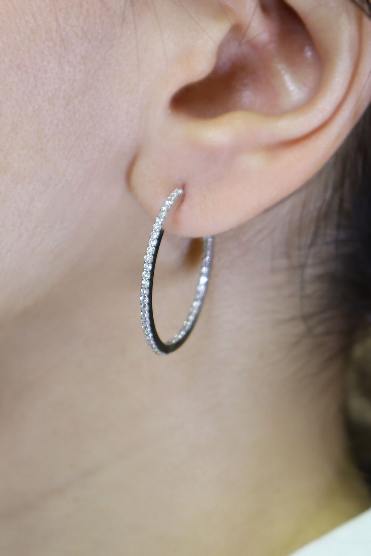 1.00 ct Tamtur Pırlanta Küpe