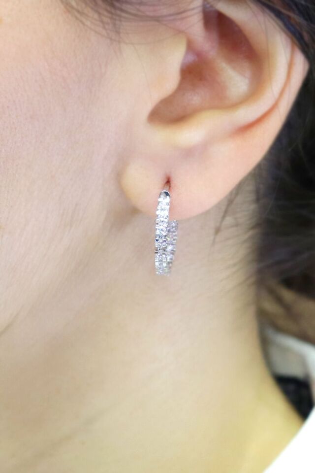 0.80 ct Tamtur Pırlanta Küpe