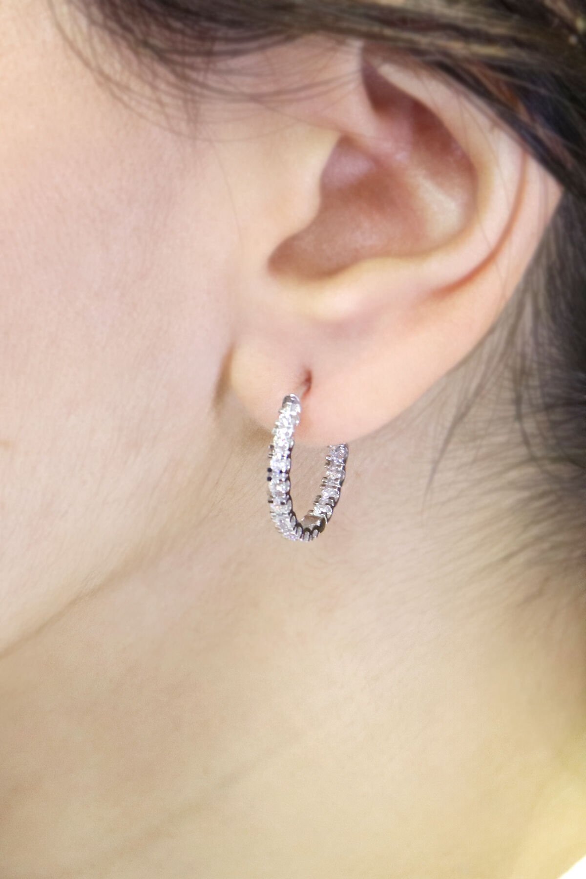 0.80 ct Tamtur Pırlanta Küpe