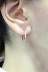 0.10 ct Pırlanta Küpe