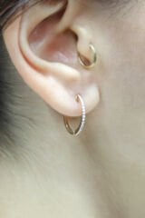 0.10 ct Pırlanta Küpe