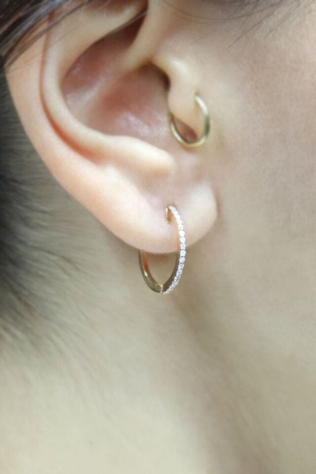 0.10 ct Pırlanta Küpe