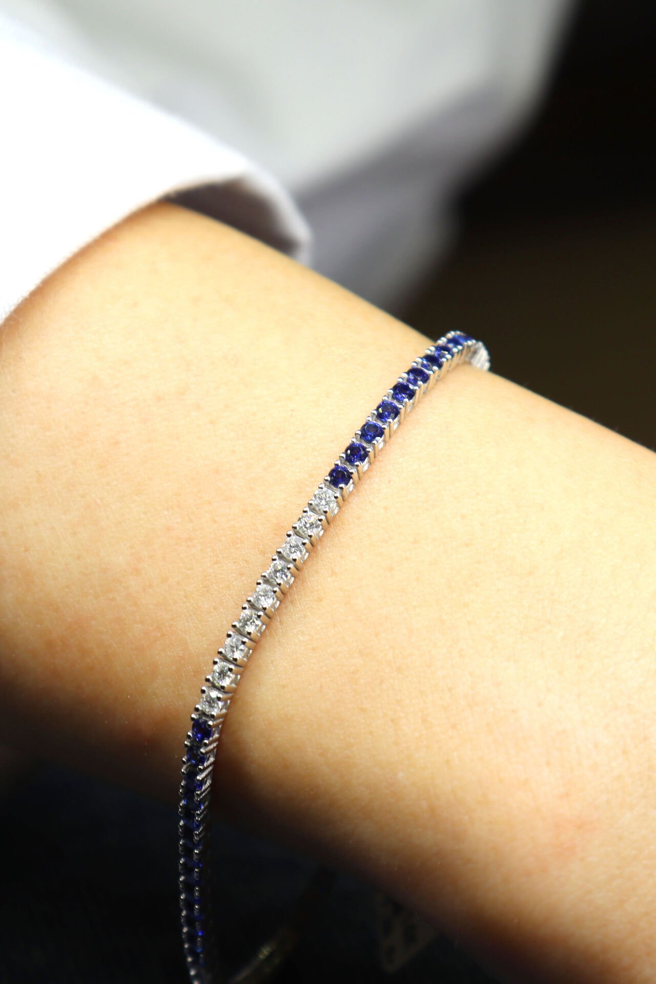 Safir & Pırlanta Suyolu Bileklik