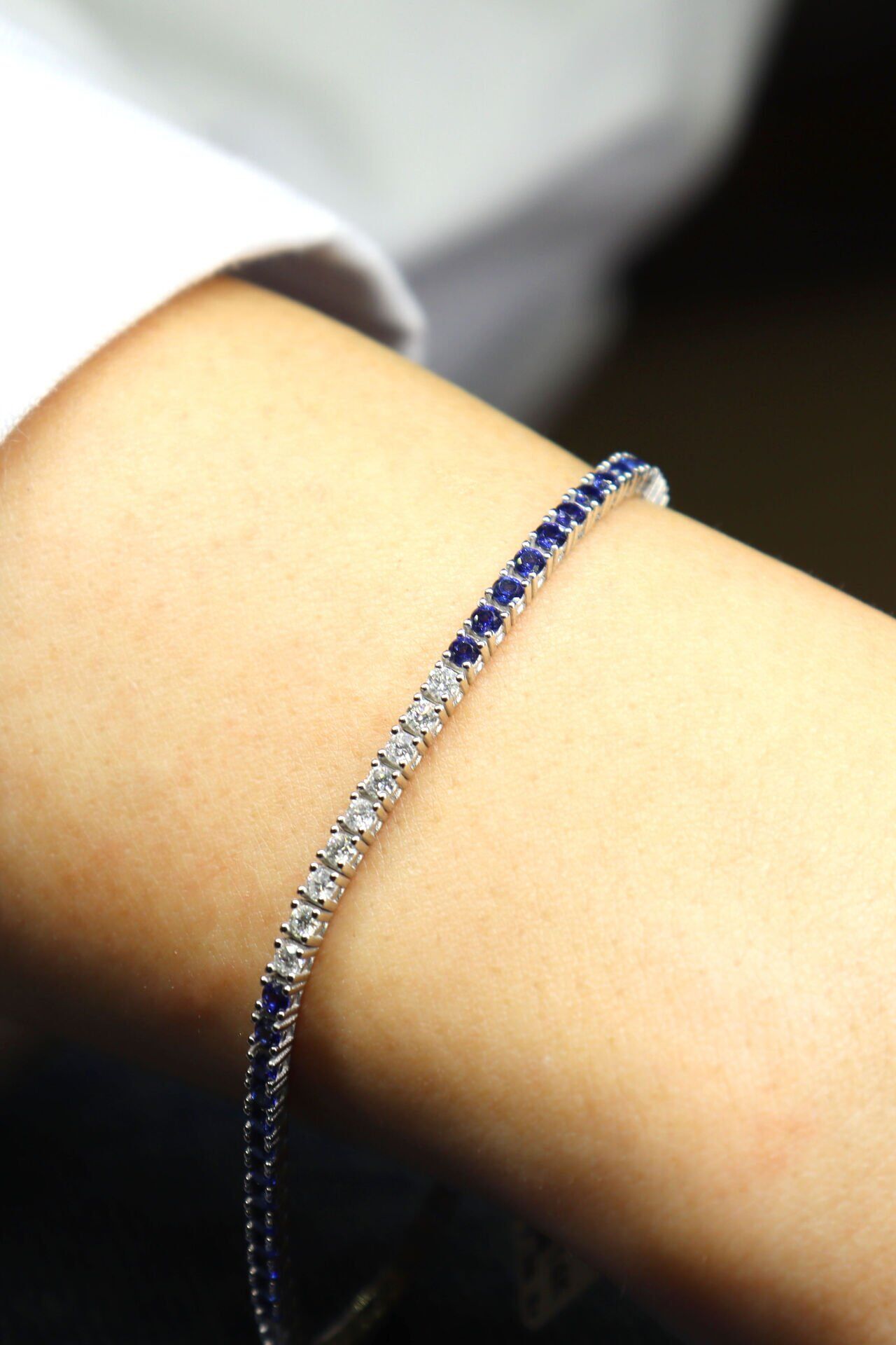 Safir & Pırlanta Suyolu Bileklik