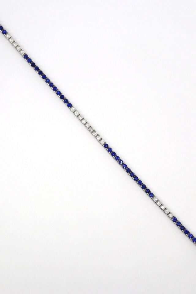 Safir & Pırlanta Suyolu Bileklik