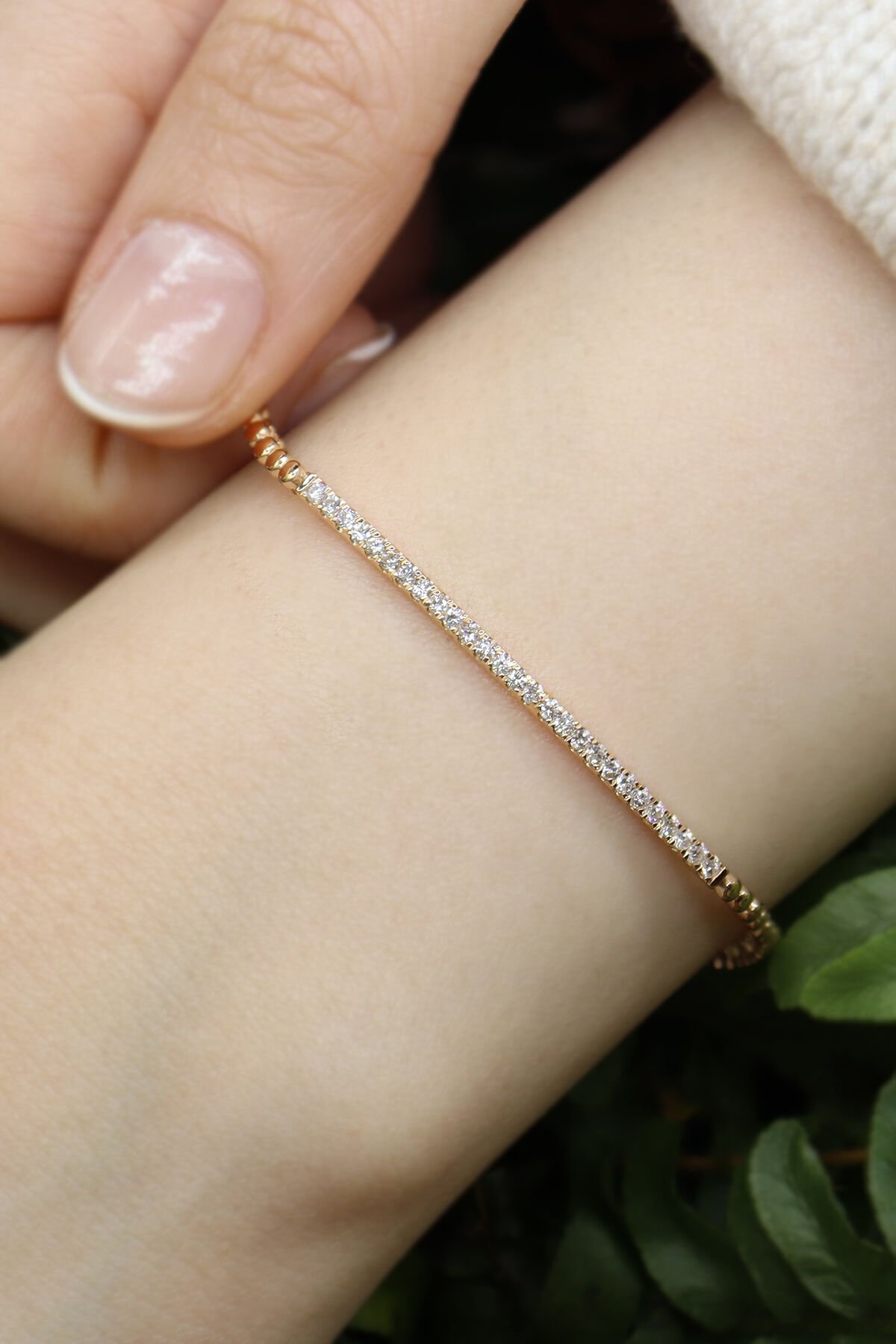 0.40 ct Suyolu Pırlanta Bileklik