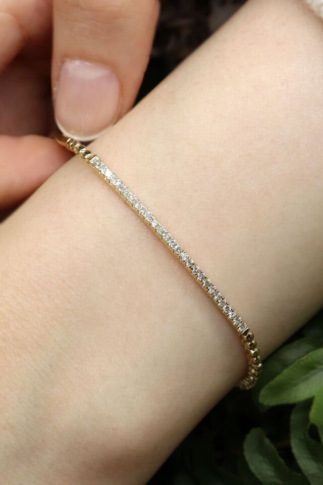 0.40 Ct Pırlanta Suyolu Bileklik