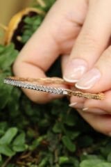 0.50 ct Yarımtur Füzyon Pırlanta Kelepçe