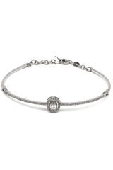 0.40 ct Baget Pırlanta Kelepçe