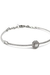 0.40 ct Baget Pırlanta Kelepçe