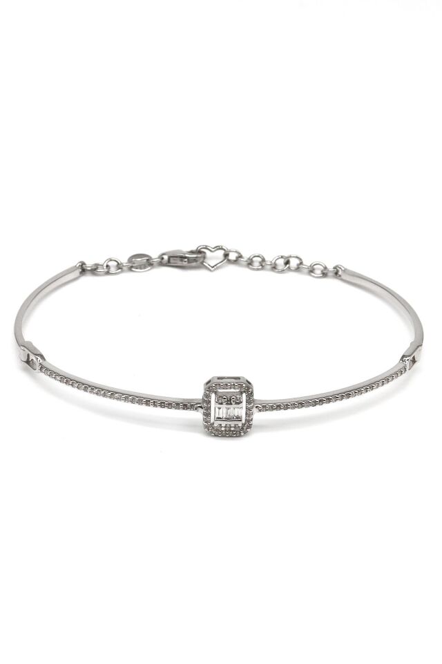 0.40 Ct Baget Pırlanta Kelepçe
