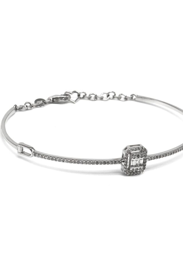 0.40 ct Baget Pırlanta Kelepçe