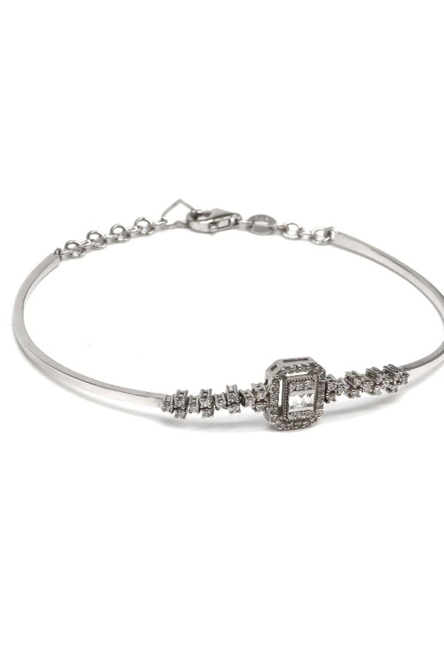 0.40 Ct Baget Pırlanta Kelepçe