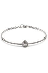 0.40 ct Damla Baget Pırlanta Kelepçe