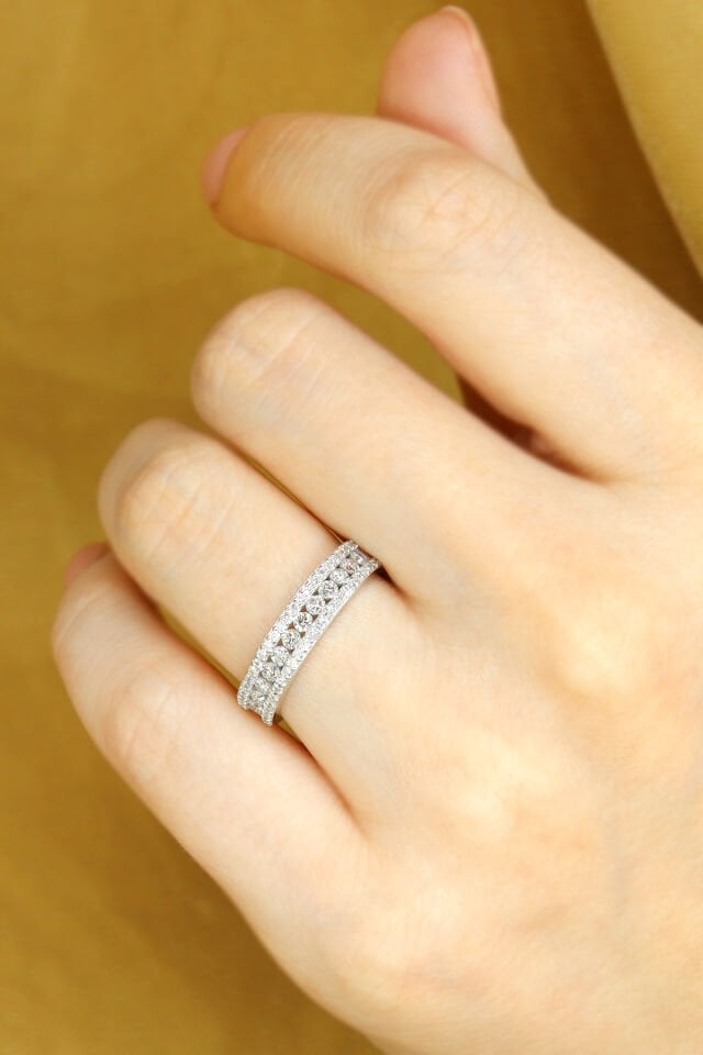 0.55 ct Yarımtur Pırlanta Yüzük