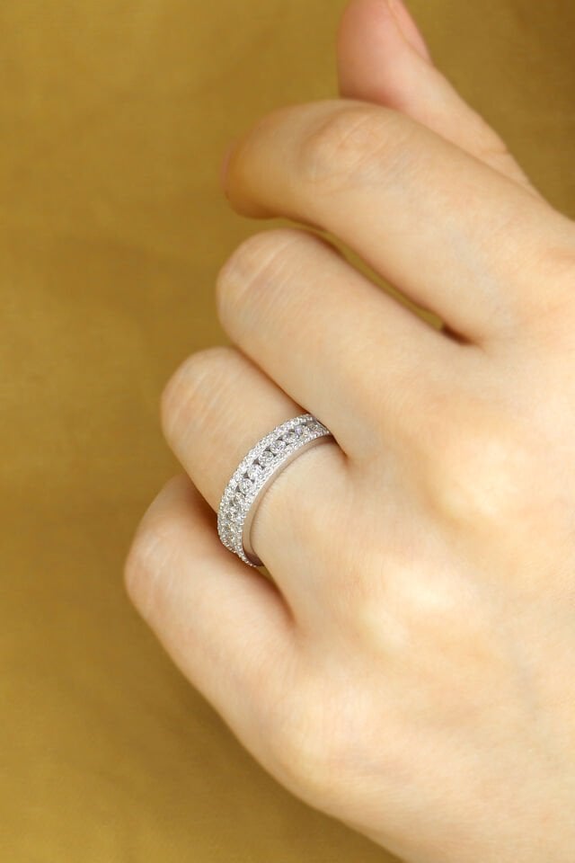 0.55 ct Yarımtur Pırlanta Yüzük