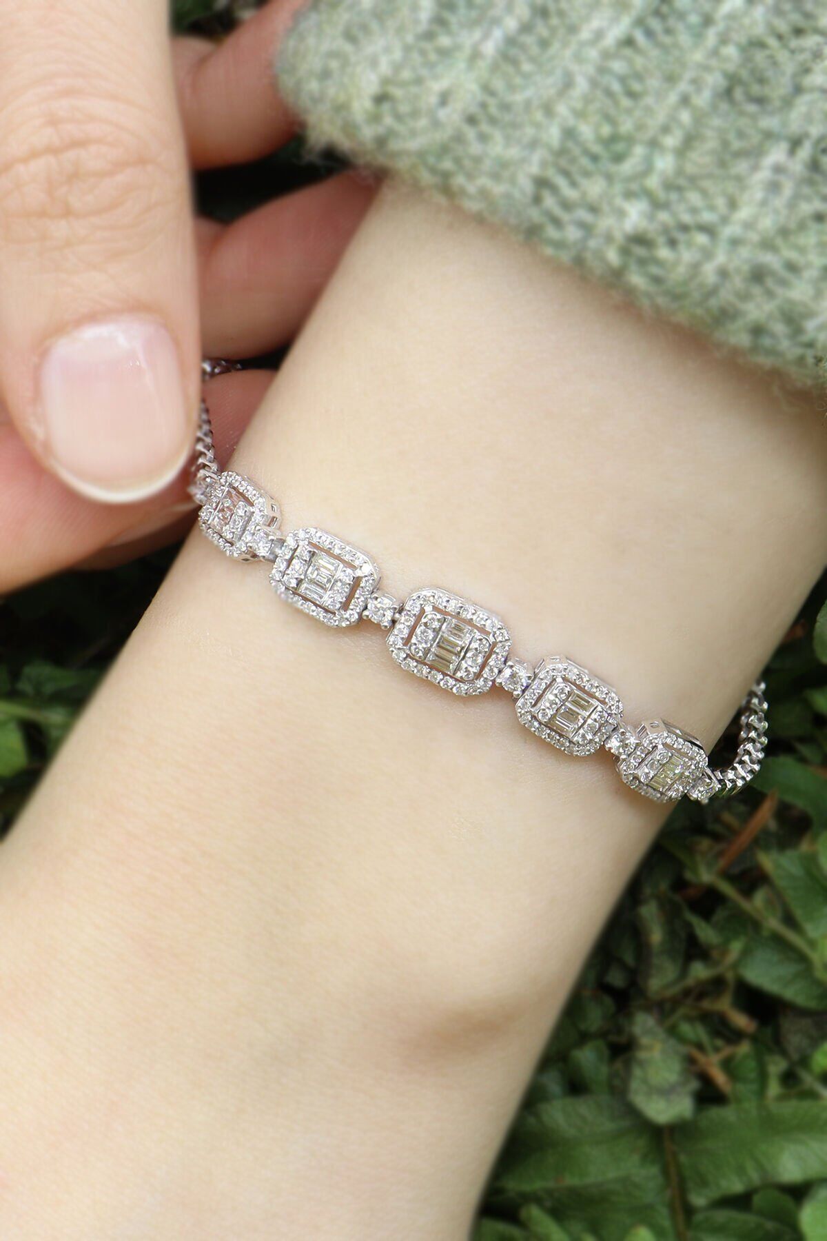 1.60 ct Baget Pırlanta Bileklik