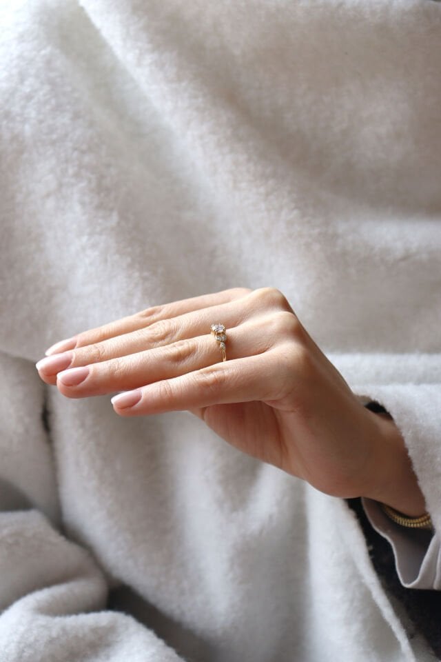 0.55 Ct Vintage Markiz Pırlanta Yüzük