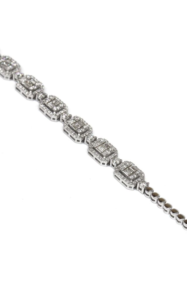 1.70 ct Baget Pırlanta Bileklik