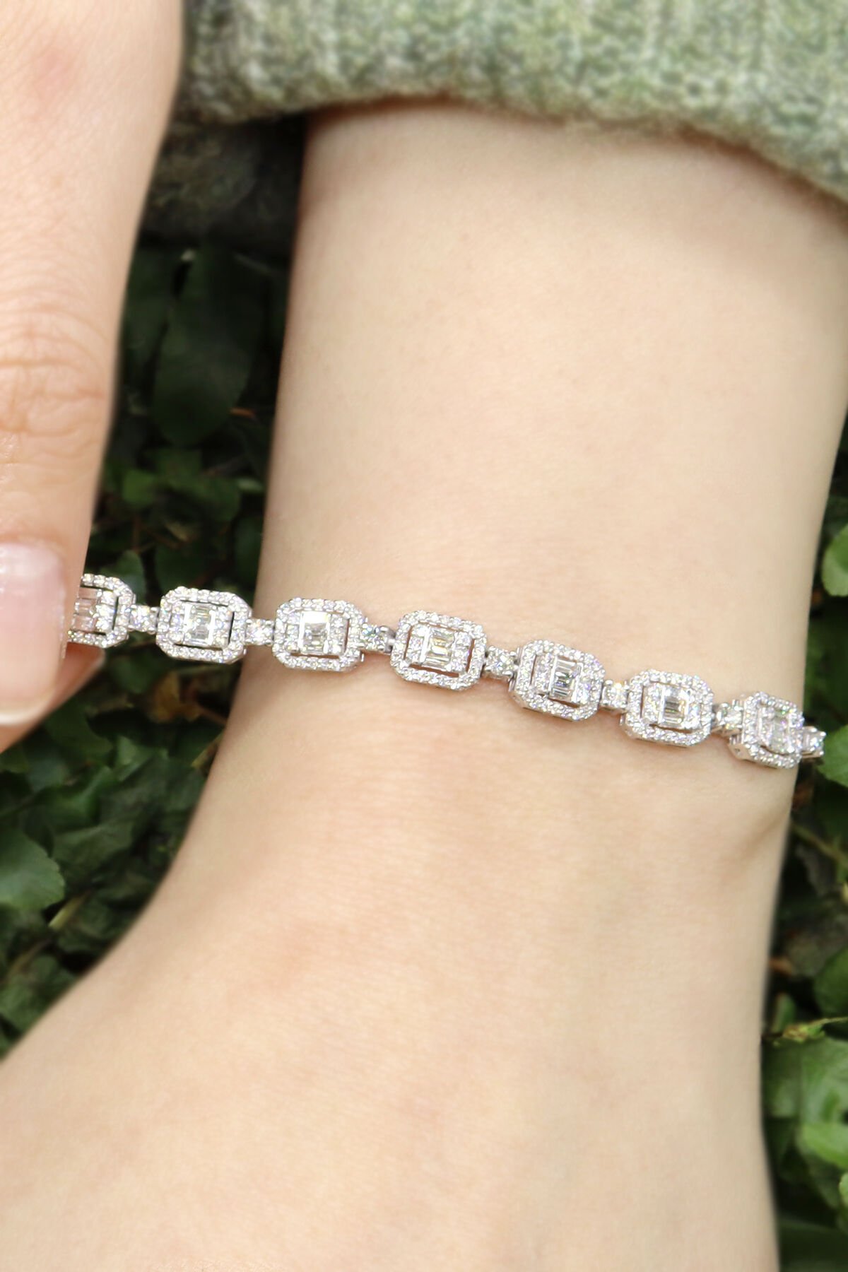 1.70 ct Baget Pırlanta Bileklik