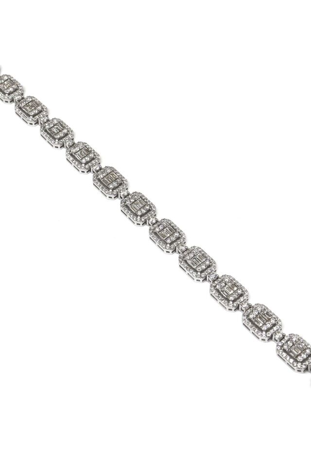 4.60 ct Baget Pırlanta Bileklik