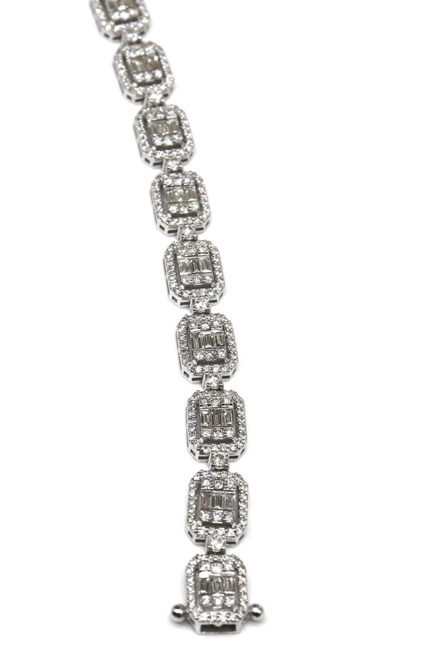 4.60 ct Baget Pırlanta Bileklik