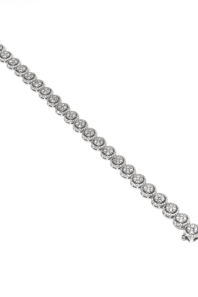 3.75 ct Baget Pırlanta Bileklik