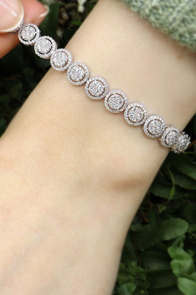 3.75 ct Baget Pırlanta Bileklik