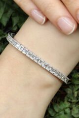 4.70 ct Baget Pırlanta Bileklik